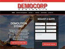 Tablet Screenshot of democorp.com.au